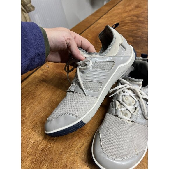 True Linkswear Men’s 9.5 Grey Mesh Leather Spikeless Golf Shoes Sneakers READ - Picture 2 of 8